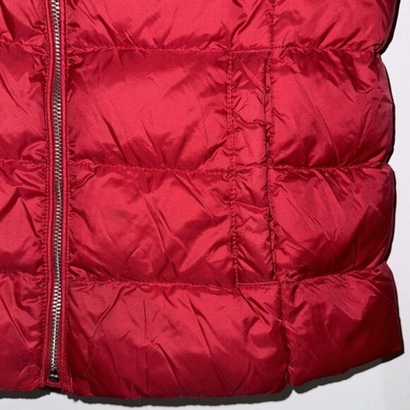 Tommy Hilfiger Red Quilted Puffer Jacket Womens S Lightweight Full Zip - Picture 3 of 6
